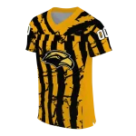 custom southern miss golden eagles stripe splatter black jersey best selling