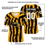 custom southern miss golden eagles stripe splatter black jersey best selling