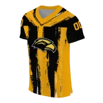 custom southern miss golden eagles striped texture black jersey best selling