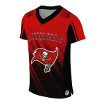 custom tampa bay buccaneers halftone fade red black jersey best selling