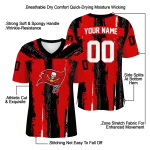 custom tampa bay buccaneers striped texture red jersey best selling