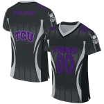custom tcu horned frogs dynamic dots grey jersey best selling