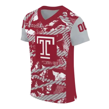 custom temple owls camo shatter red jersey fashion forward