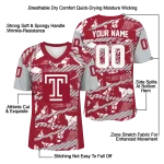 custom temple owls camo shatter red jersey best selling