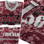 custom temple owls camouflage abstract red jersey best selling