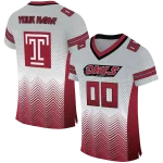 custom temple owls halftone sweep silver black jersey best selling