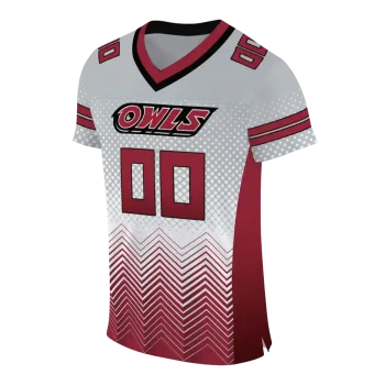 custom temple owls halftone sweep silver black jersey fashion forward