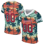 custom temple owls horizon palm sunset jersey best selling