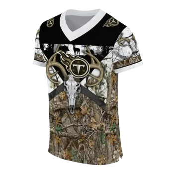 custom tennessee titans antler skull camouflage hunting jersey fashion forward