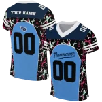 custom tennessee titans brushstroke xs blue black jersey best selling