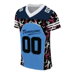 custom tennessee titans brushstroke xs blue black jersey best selling