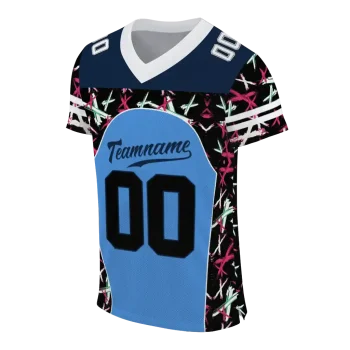 custom tennessee titans brushstroke xs blue black jersey fashion forward