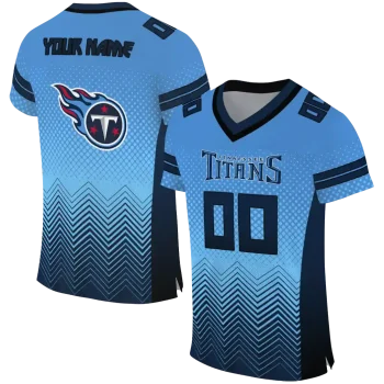 custom tennessee titans halftone sweep blue black jersey best selling