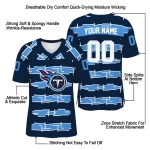 custom tennessee titans layered grids navy jersey best selling