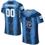 custom tennessee titans rugged stripes navy jersey best selling