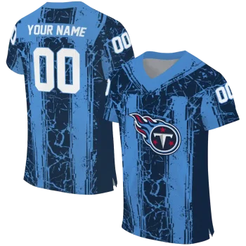 custom tennessee titans rugged stripes navy jersey best selling
