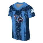 custom tennessee titans rugged stripes navy jersey best selling