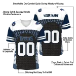 custom tennessee titans tire arrows navy black white jersey best selling
