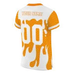custom tennessee volunteers dripping flames orange white jersey best selling