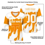 custom tennessee volunteers dripping flames orange white jersey best selling