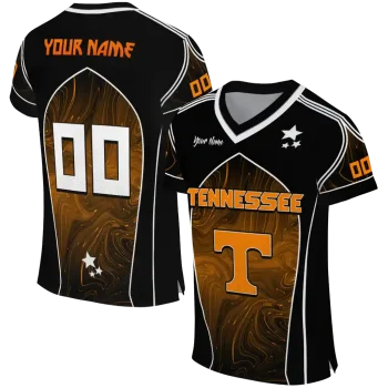 custom tennessee volunteers halftone slant orange black jersey best selling