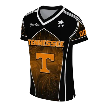 custom tennessee volunteers halftone slant orange black jersey fashion forward