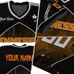 custom tennessee volunteers halftone slant orange black jersey best selling