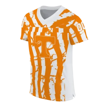 custom tennessee volunteers stripe splatter orange jersey fashion forward