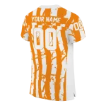 custom tennessee volunteers stripe splatter orange jersey best selling