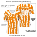 custom tennessee volunteers stripe splatter orange jersey best selling