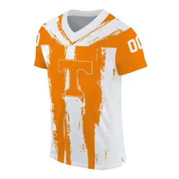 custom tennessee volunteers striped texture orange jersey fashion forward