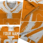 custom tennessee volunteers striped texture orange jersey best selling