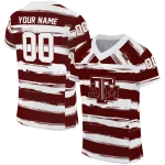 custom texas am aggies art stripe maroon jersey best selling