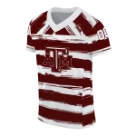 custom texas am aggies art stripe maroon jersey best selling