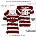 custom texas am aggies art stripe maroon jersey best selling