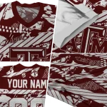 custom texas am aggies camo shatter maroon jersey best selling