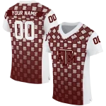 custom texas am aggies stacked rectangle maroon jersey best selling