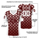 custom texas am aggies stacked rectangle maroon jersey best selling
