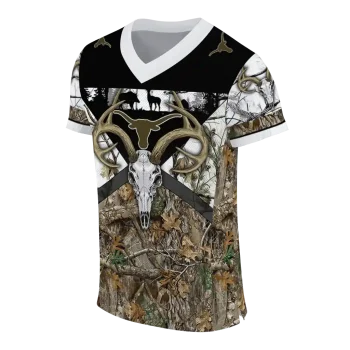 custom texas longhorns antler skull camouflage hunting jersey fashion forward