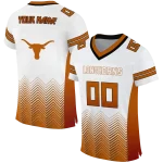 custom texas longhorns halftone sweep white black jersey best selling