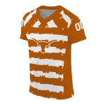 custom texas longhorns layered grids orange jersey best selling