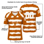 custom texas longhorns layered grids orange jersey best selling