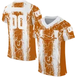 custom texas longhorns rugged stripes orange jersey best selling