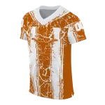 custom texas longhorns rugged stripes orange jersey best selling