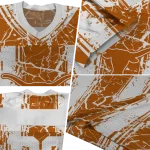 custom texas longhorns rugged stripes orange jersey best selling