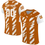 custom texas longhorns stripe block orange jersey best selling