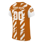 custom texas longhorns stripe block orange jersey best selling