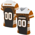 custom texas longhorns tire arrows orange black white jersey best selling