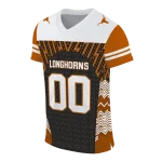 custom texas longhorns tire arrows orange black white jersey best selling