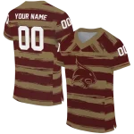 custom texas state bobcats art stripe maroon jersey best selling